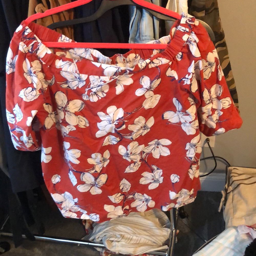 Loft off the shoulder top.